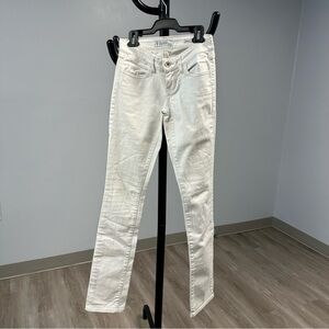 3/$12 ❤️ Guess White Straight Cigarette Jeans US 24